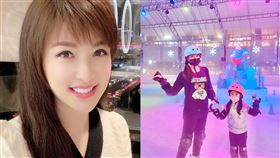 前女主播陳海茵、女兒羊羊。臉書