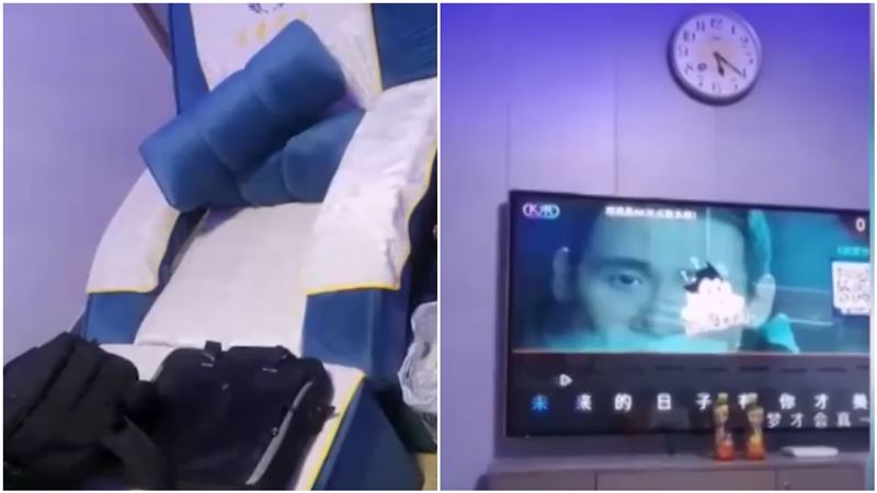 隔離竟住KTV？每晚嗨唱爽睡按摩椅