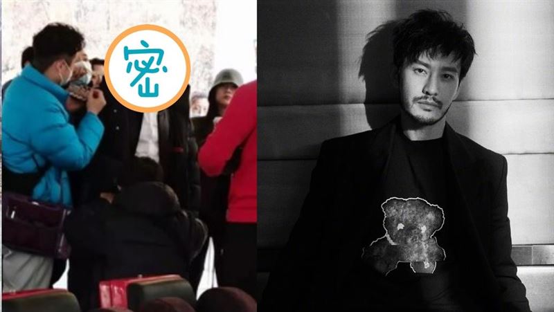 撇劈腿首露面！黃曉明禿頭樣路人嚇傻