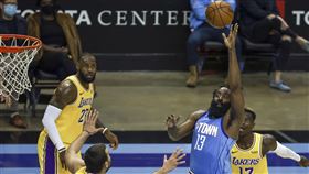 ▲哈登（James Harden）全場三分線6投1中。（圖／美聯社／達志影像）