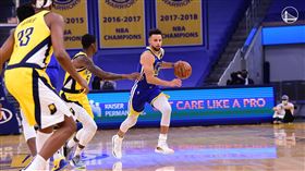 ▲柯瑞（Stephen Curry）全場只進3顆三分球，勇士遭溜馬逆轉。（圖／翻攝自勇士推特）