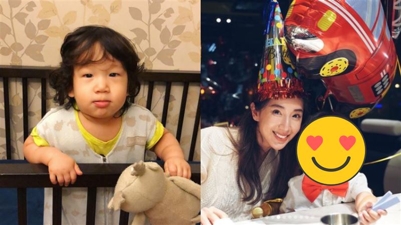 隋棠小兒子2歲了　剪短髮神複製哥哥