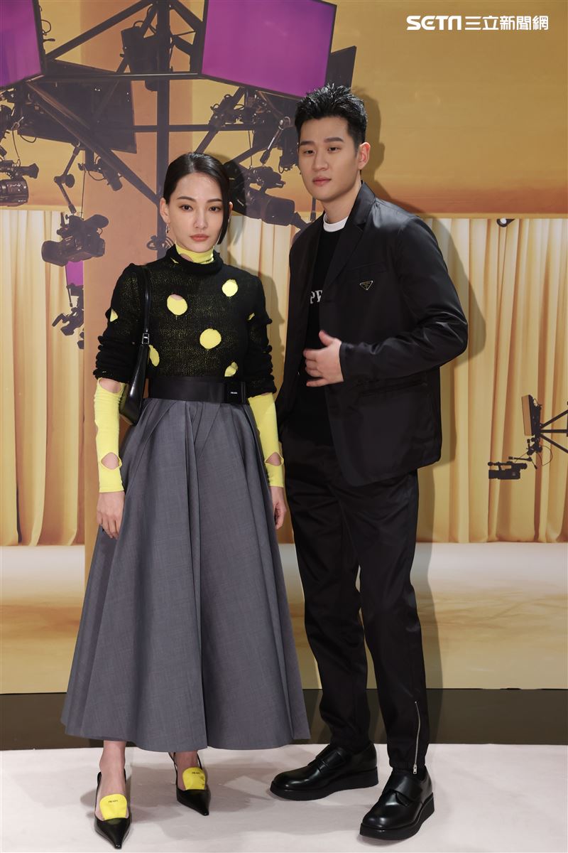 周興哲、林映唯出席Prada 2021春夏男女裝列媒體發表會。（記者邱榮吉/攝影）
