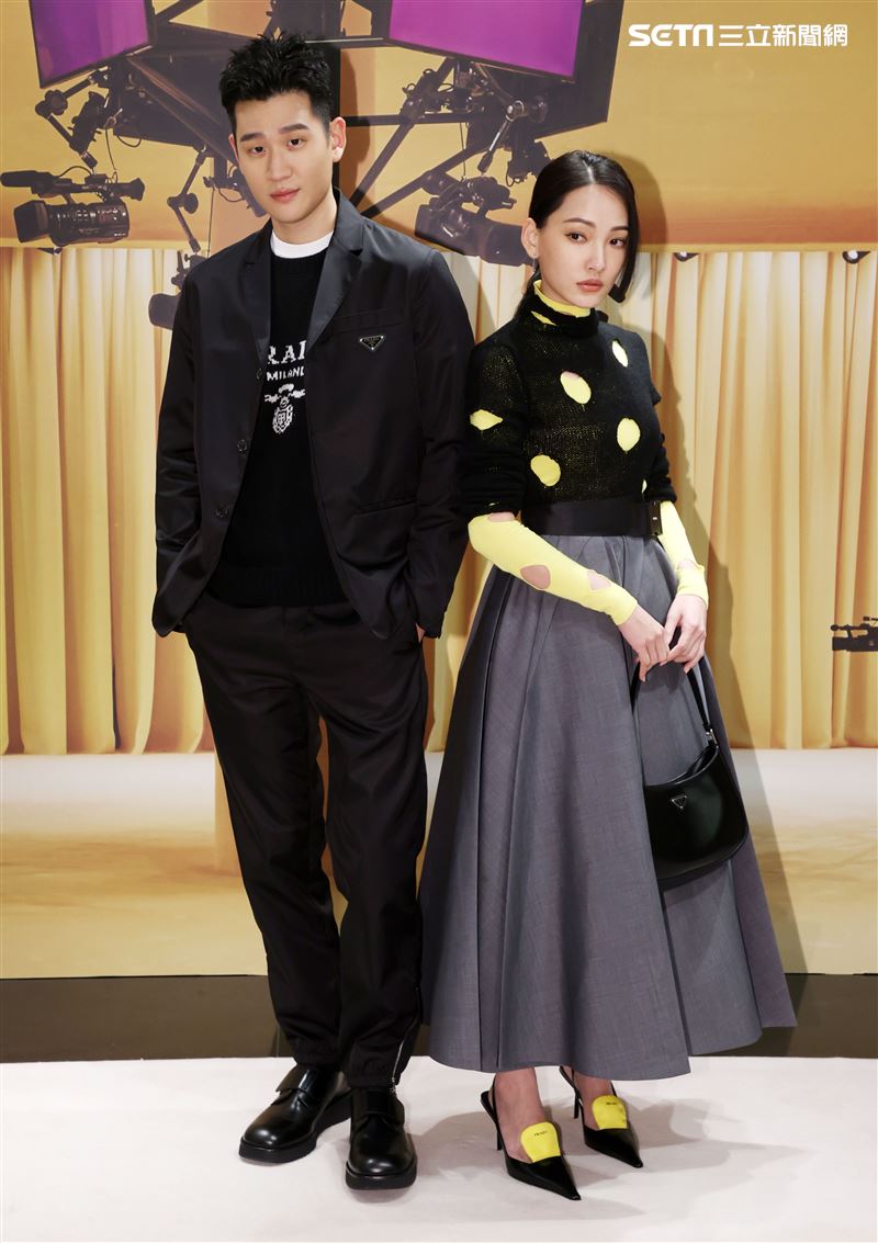 周興哲、林映唯出席Prada 2021春夏男女裝列媒體發表會。（記者邱榮吉/攝影）