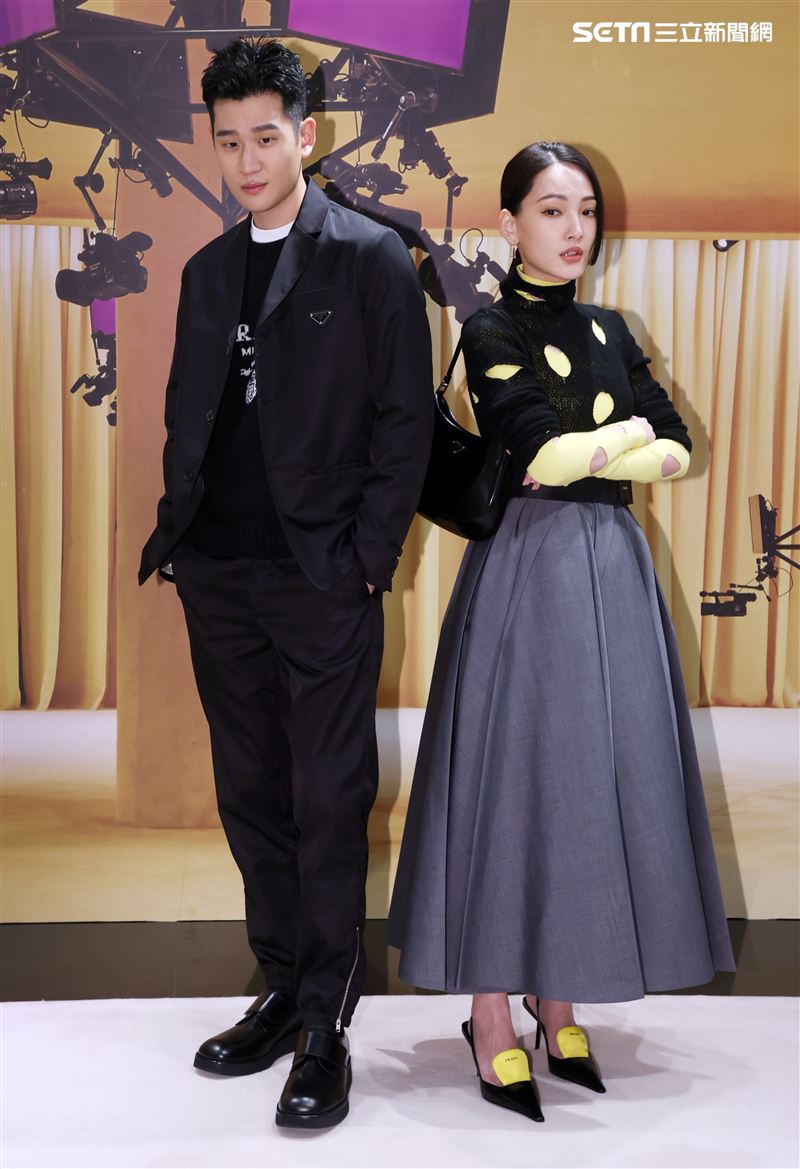 周興哲、林映唯出席Prada 2021春夏男女裝列媒體發表會。（記者邱榮吉/攝影）