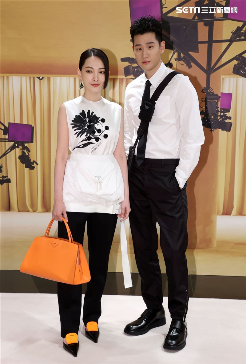 周興哲、林映唯出席Prada 2021春夏男女裝列媒體發表會。（記者邱榮吉/攝影）
