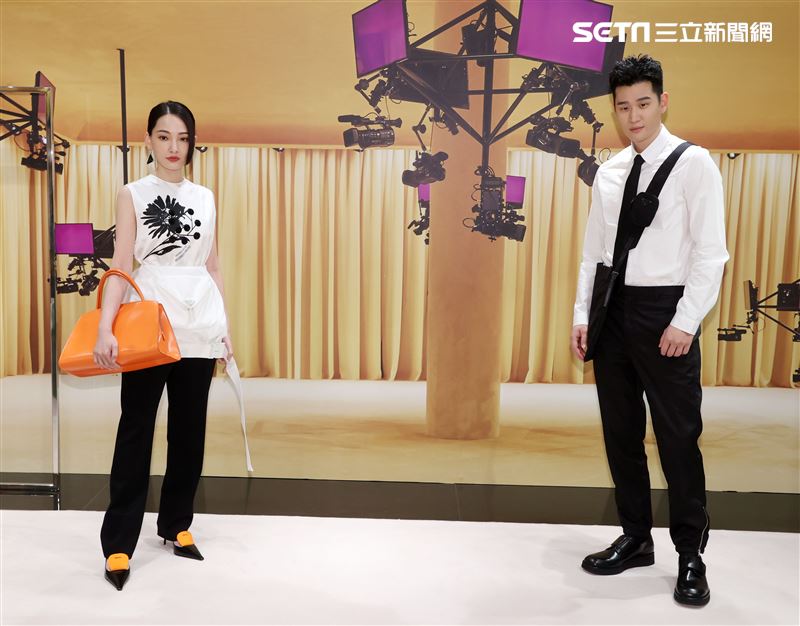 周興哲、林映唯出席Prada 2021春夏男女裝列媒體發表會。（記者邱榮吉/攝影）