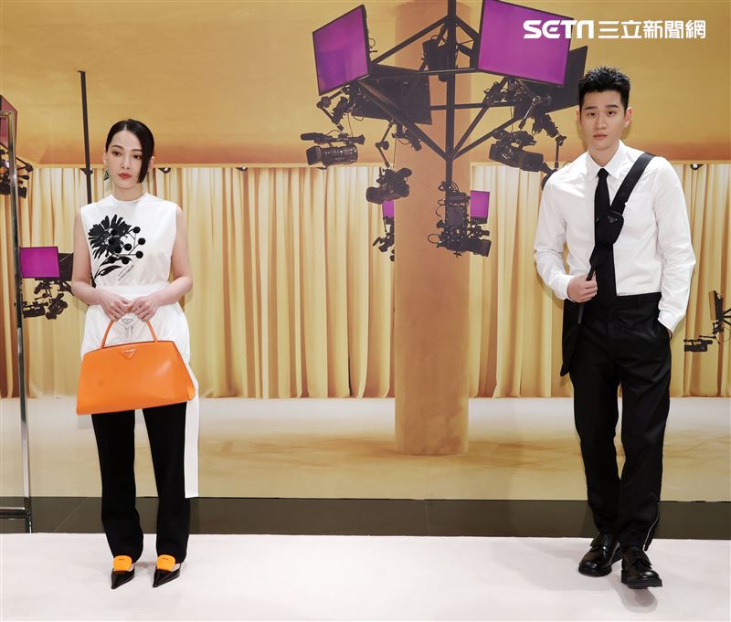 周興哲、林映唯出席Prada 2021春夏男女裝列媒體發表會。（記者邱榮吉/攝影）