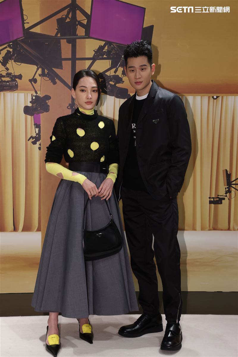周興哲、林映唯出席Prada 2021春夏男女裝列媒體發表會。（記者邱榮吉/攝影）