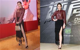 曾莞婷曬火辣腿根。（圖／翻攝自vicky_7155 IG）