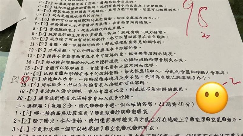 小三兒差一題滿分　家長看不出錯在哪