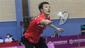 模擬東奧賽不敵周天成　王子維：氣死我了模擬東京奧運對抗賽3日下午由台灣羽球一哥周天成對決「羽球王子」王子維（圖），兩人在國際賽上7度交鋒，周天成從沒輸過，最後歷經3局大戰，王子維還是沒能終結連敗紀錄，他直言：「氣死我了」。中央社記者吳家昇攝　109年8月3日