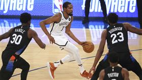 ▲「KD」杜蘭特（Kevin Durant）近3戰攻下96分。（圖／美聯社／達志影像）