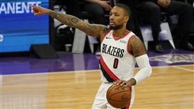▲里拉德（Damian Lillard）40分13助攻0失誤寫紀錄。（圖／美聯社／達志影像）