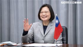 總統蔡英文與美國駐聯大使克拉芙特視訊（圖／總統府提供）