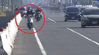 白線分不清！騎士越路面邊線收紅單