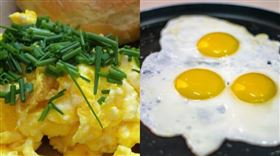 炒蛋,荷包蛋,熱量,油。(組合圖/Pixabay)