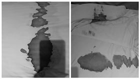 月經,飯店,床單,闖紅燈,經血（圖／翻攝自爆怨公社）