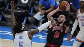 ▲拉文（Zach LaVine）錯失最後一擊。（圖／美聯社／達志影像）