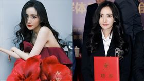 楊冪爸爸炫耀女兒當了中國影視協會幹部。休閒小林哥微博