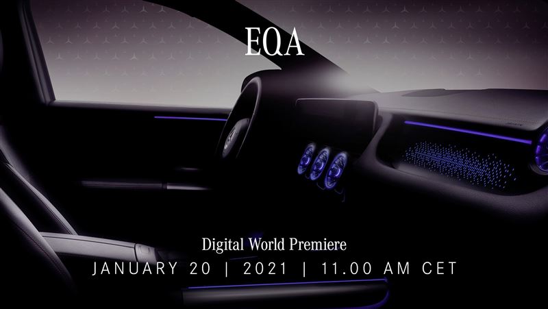 純電休旅現身　賓士20日發表EQA