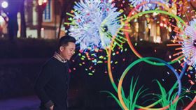 台灣燈會,護城河燈區,林智堅,疫情,（圖／翻攝自林智堅臉書）