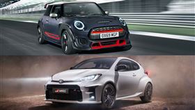▲Mini John Cooper Works GP對決Toyota GR Yaris（圖／翻攝自Mini、Toyota官網）
