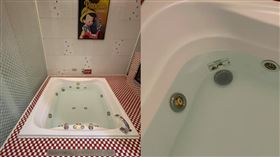 浴缸,汽旅,瘀青,木偶房,靈異(翻攝自 爆料公社)