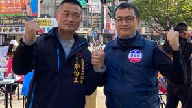 台中大里里長鄭伯其與議員羅智強（圖／翻攝自鄭伯其-就是愛服務臉書）