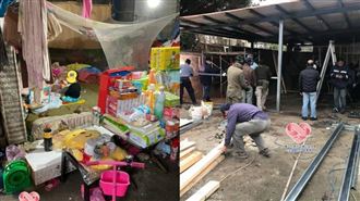 低溫住鐵皮屋簷　1歲兒吃泡麵充飢