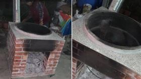 阿嬤,炊粿,施工,砌磚,灶台