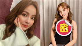 向來走可愛風的凱希，難得身穿黑色小禮服走端莊造型。（圖／翻攝自凱希 IG）