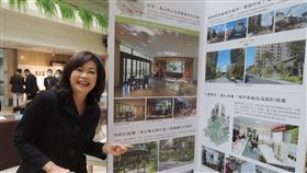 台中市都市空間設計大獎　龍寶建設建案入圍第9屆台中市都市空間設計大獎20日舉行入圍作品展，龍寶建設的「仁美臻邸」建案入圍，董事長張麗莉說明建案特色。中央社記者郝雪卿攝　110年1月20日