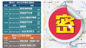 他畫本土確診足跡圖 桃園人全崩潰