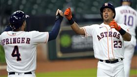 ▲太空人2年3200萬美金合約留下布萊德利（Michael Brantley）。（圖／美聯社／達志影像）