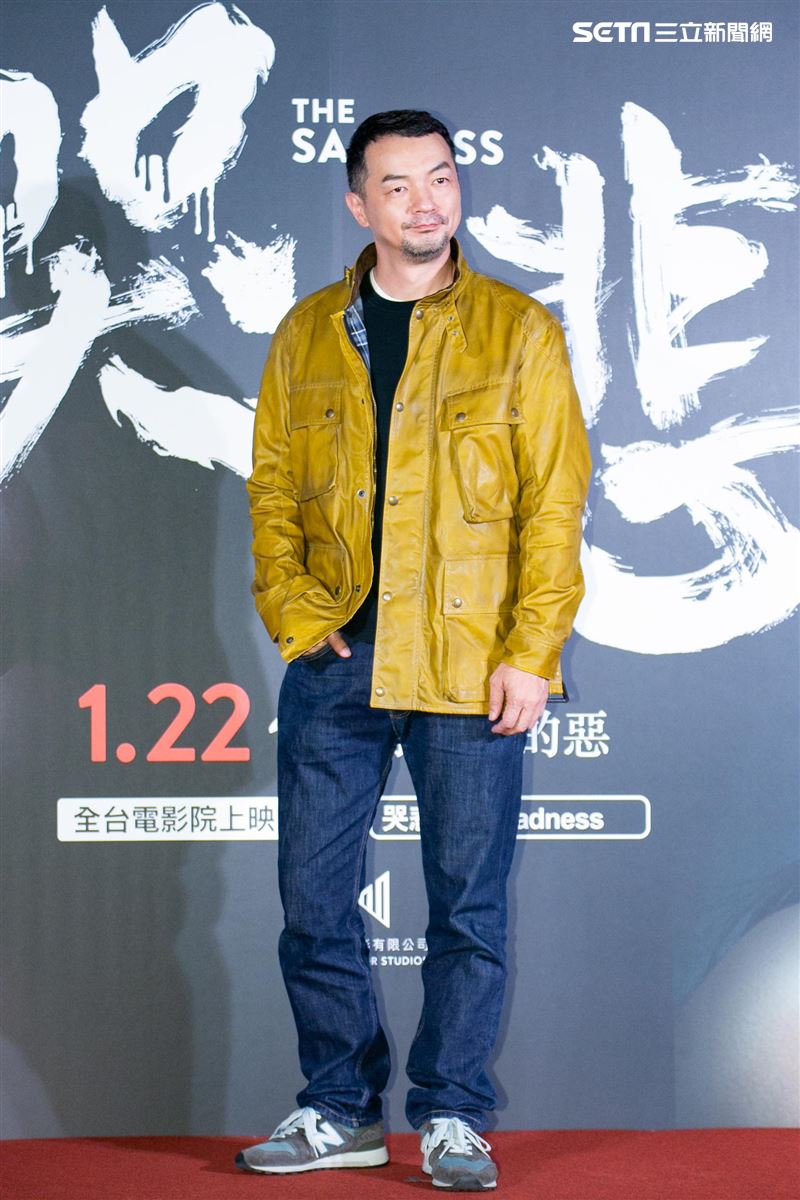 邱彥翔出席電影《哭悲》首映會。（圖／記者楊澍攝影）