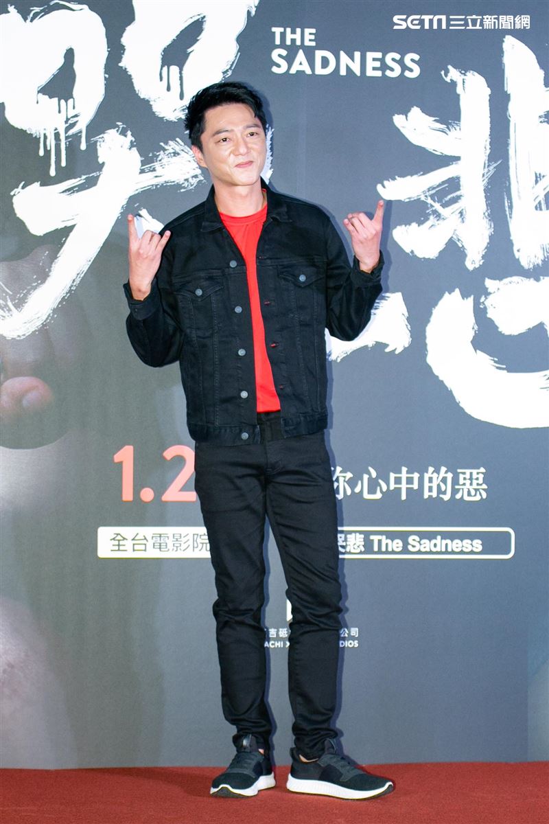 藍葦華出席電影《哭悲》首映會。（圖／記者楊澍攝影）