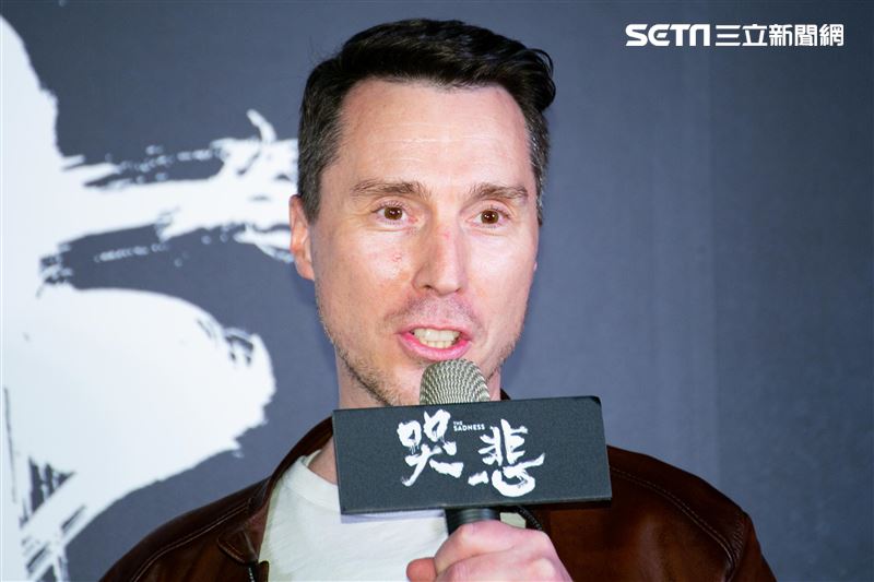 製片David出席電影《哭悲》首映會。（圖／記者楊澍攝影）