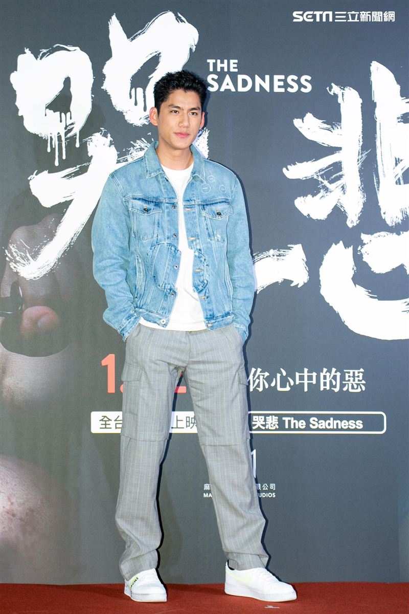 朱軒洋出席電影《哭悲》首映會。（圖／記者楊澍攝影）