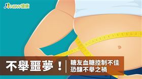 名家專用／NOW健康／糖尿病屬內分泌失調的代謝疾病，長久下來，更會引起心血管系統損傷，及男性最擔心的性功能障礙問題。(勿用)
