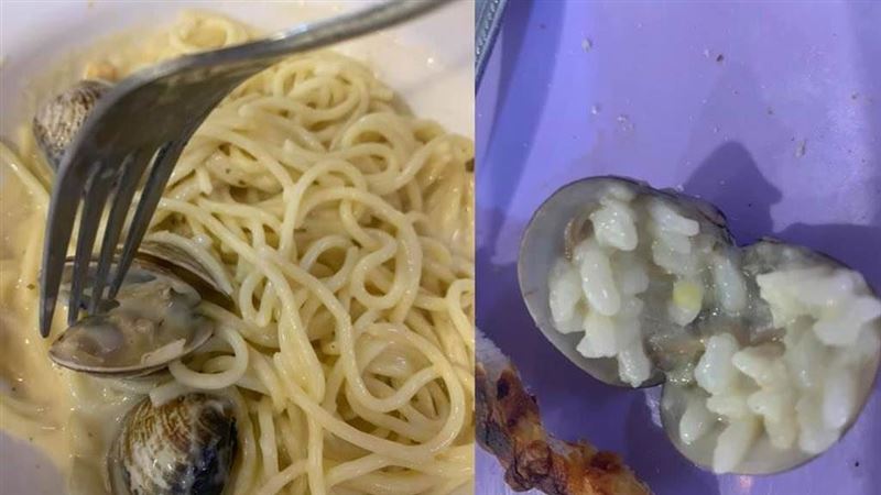 點義大利麵蛤蜊竟包滿飯　真相眾傻眼