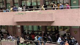 110學測，考生，考場防疫，考試。圖/大考中心提供