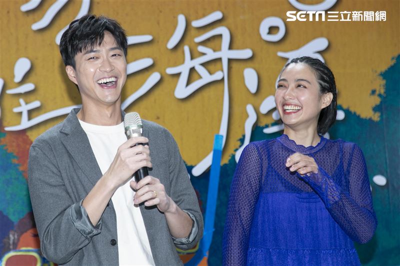 江宏傑、黃湘婷出席公視《我家住海邊》上檔記者會。（圖／記者楊澍攝影）