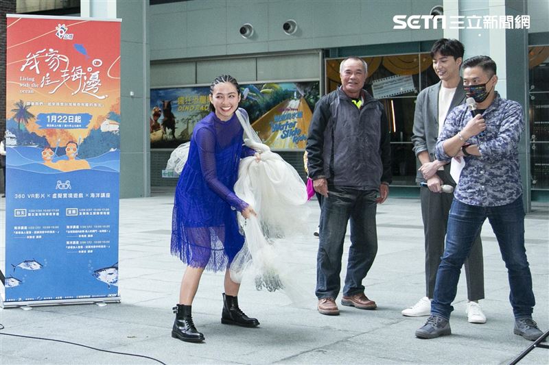 江宏傑、黃湘婷出席公視《我家住海邊》上檔記者會。（圖／記者楊澍攝影）