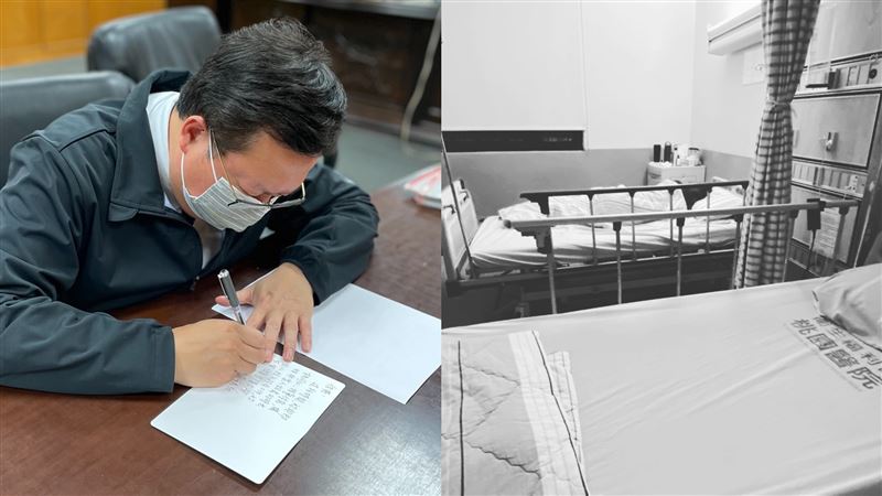 部桃「佳燕」自願住醫　市長卡片致謝