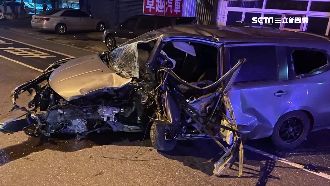 轎車自撞分隔島　落跑男到案透露真相