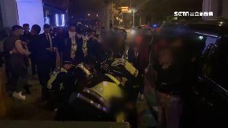 台中醉男推員警　女伴幫腔辱罵遭壓制