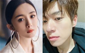 楊冪,魏大勛（合成圖／翻攝自嘉行楊冪工作室、魏大勛微博）