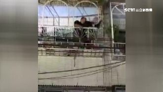 嬤在家跌倒動不了　正義老闆攀牆救人