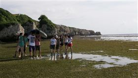 小琉球肚仔坪潮間帶生物銳減  擬管制人流屏東縣小琉球肚仔坪潮間帶原有豐富且多樣性海洋底棲生物、獨特海草床及珊瑚礁景觀，經中山大學研究團隊調查，生物量已減少8成，屏東縣政府將限制進入潮間帶人數。圖為往日海草床美景。（屏東縣政府提供）中央社記者郭芷瑄傳真　110年1月25日